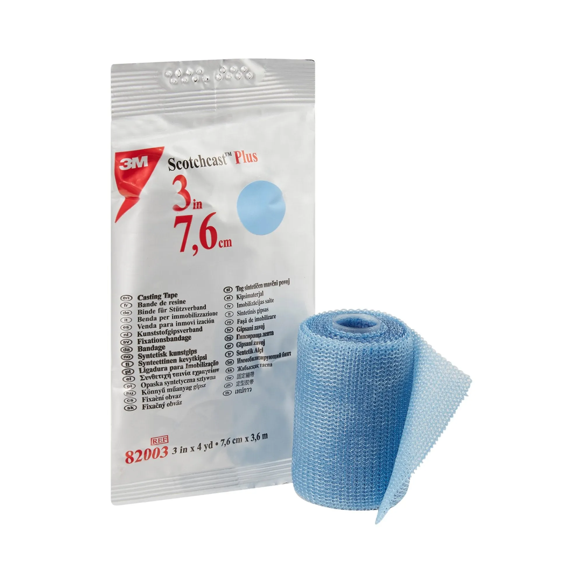 3M™ Scotchcast™ Plus Light Blue Cast Tape, 3 Inch x 4 Yard, 1 Each