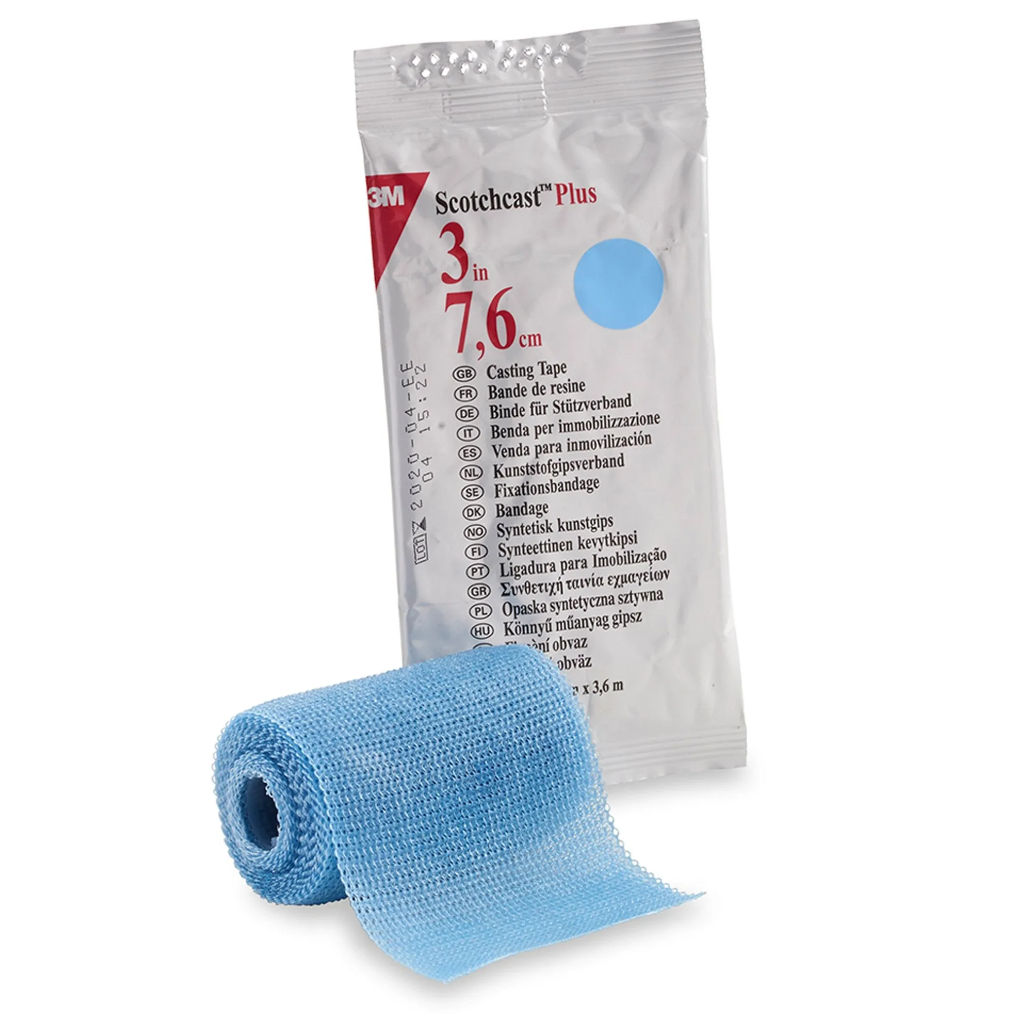 3M™ Scotchcast™ Plus Light Blue Cast Tape, 3 Inch x 4 Yard, 1 Each