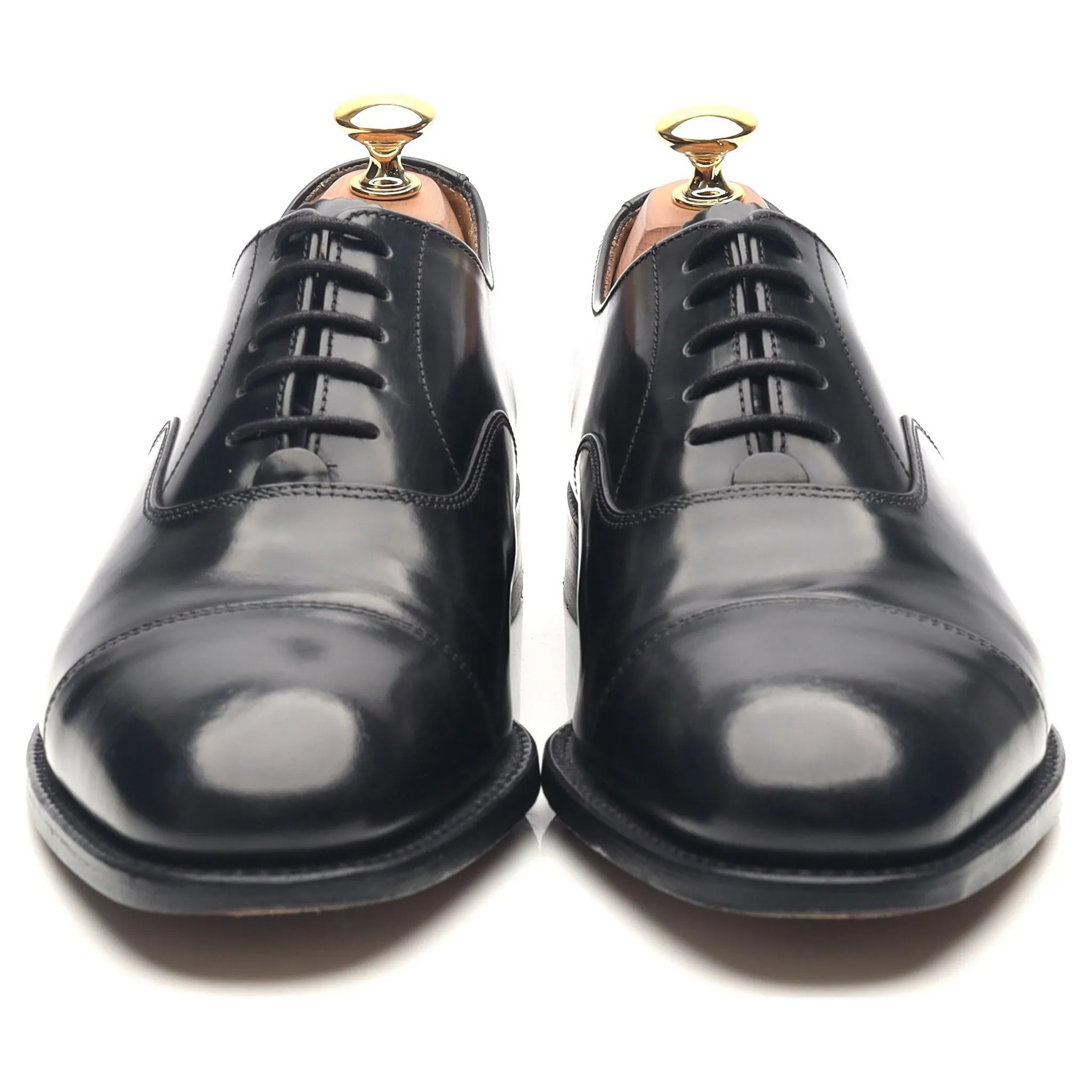 '747' Black Leather Oxford UK 6 F