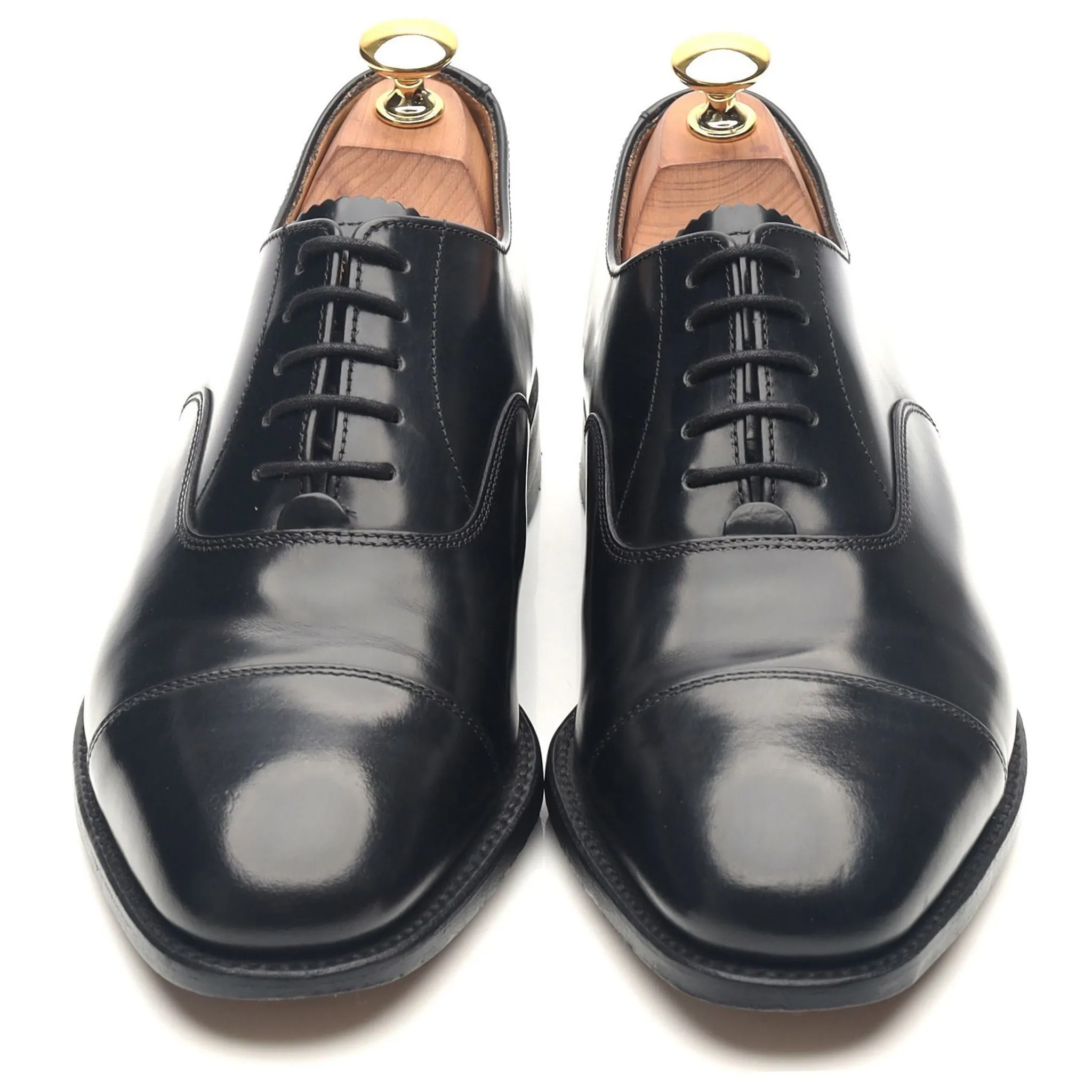 '747' Black Leather Oxford UK 6 F