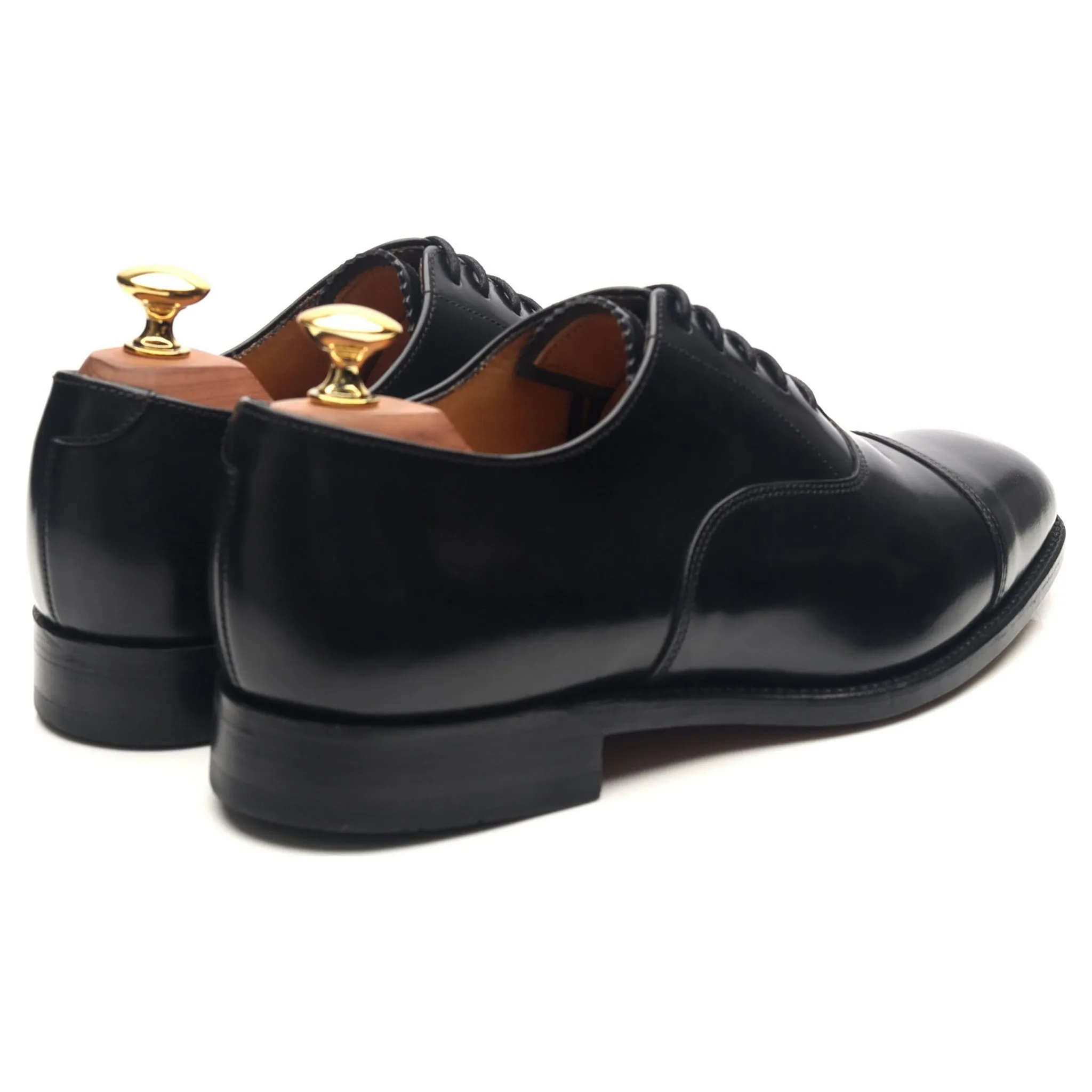 '747' Black Leather Oxford UK 6 F