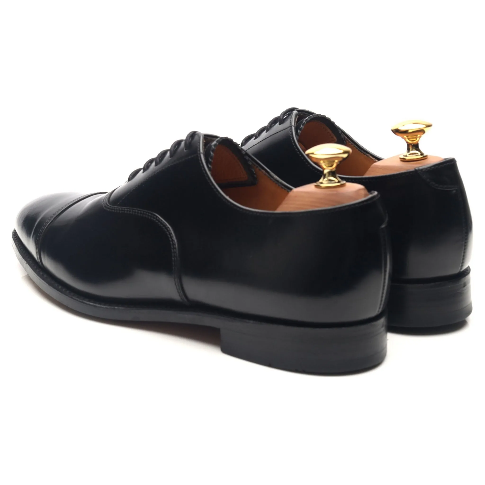 '747' Black Leather Oxford UK 6 F