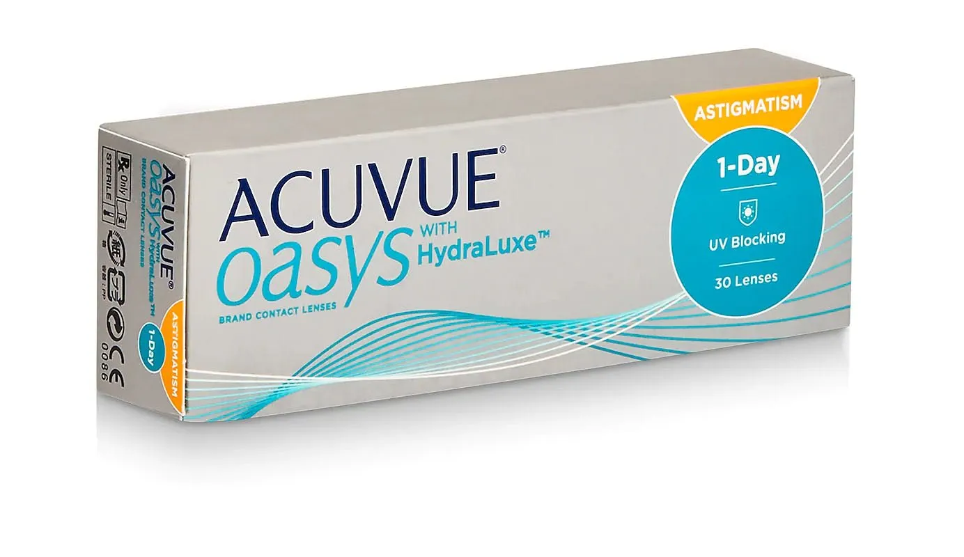 Acuvue Oasys 1 Day Toric Daily Contact Lenses for Astigmatism (  powers only) 30PK