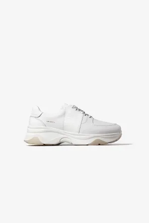 Austin Chunky Sneakers in White Patent