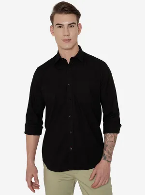 Black Checked Smart Fit Casual Shirt | Greenfibre