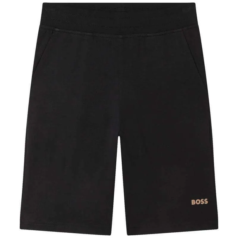 Boys Grey Tennis Court Logo Shorts & T-Shirt