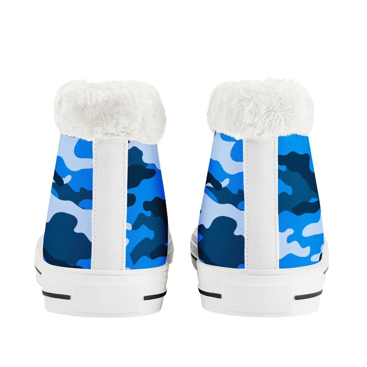 CAMOUFLAGE BLUE WINTER CANVAS SHOES