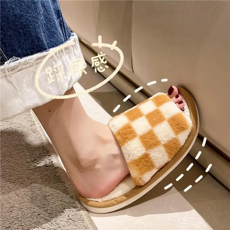 Checkerboard Slippers for Women