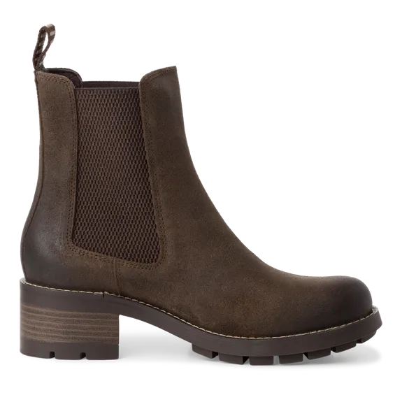 Chunky Leather Chelsea Boot - Mocca