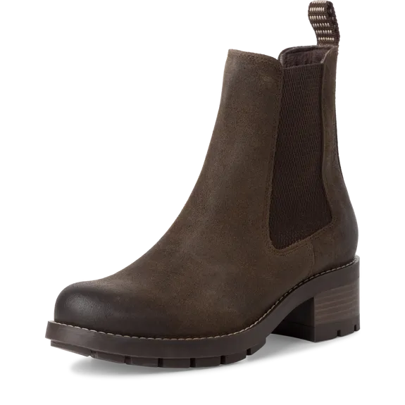 Chunky Leather Chelsea Boot - Mocca