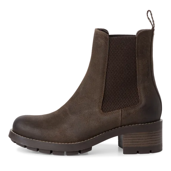 Chunky Leather Chelsea Boot - Mocca