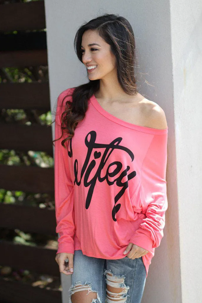 Coral “Wifey” Top