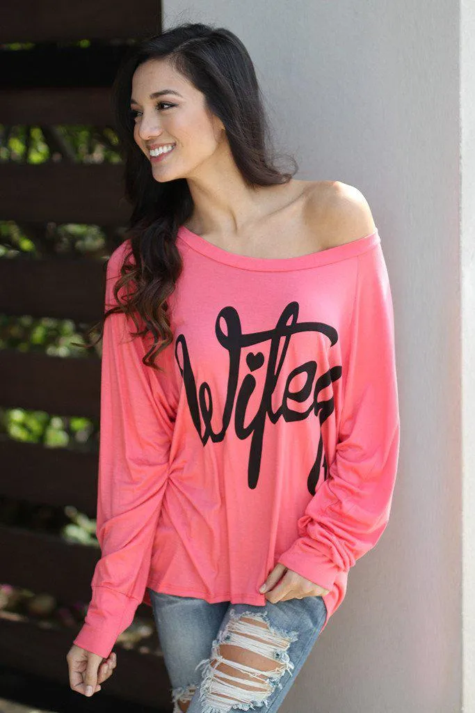 Coral “Wifey” Top