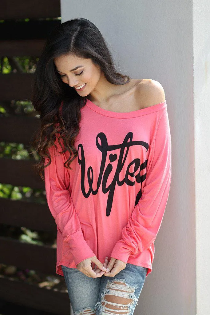 Coral “Wifey” Top