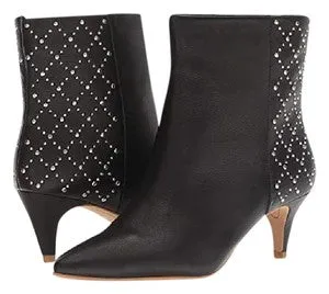 DOLCE VITA - DOT BLACK LEATHER STUDDED BOOTIES **FREE SHIPPING**