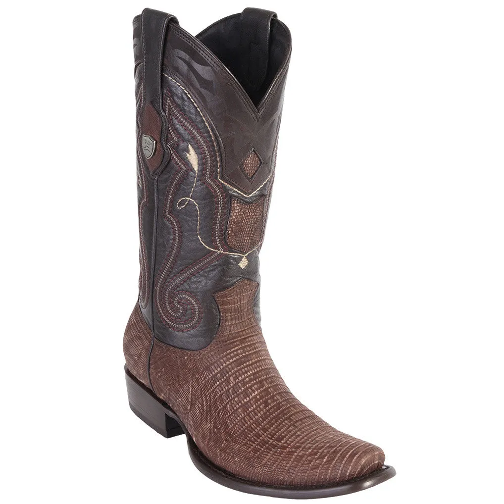 Dubai Sanded Lizard Teju Western Boots