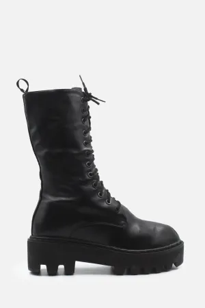 European Brand Zipper Laces Combat Ankle Boots | 100% Authentic Leather