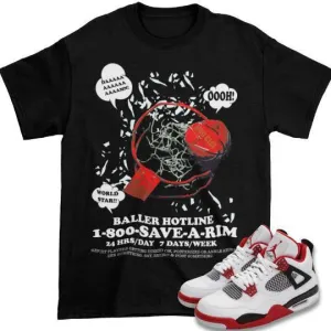 FIRE RED RETRO 4 OG SHIRT