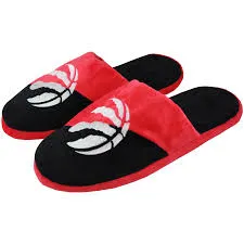 FOCO Men's NBA Toronto Raptors Big Logo Slipper