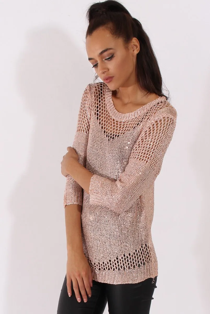 Gold Sparkle Sweater - Bella