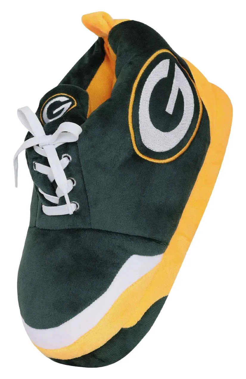 Green Bay Packers Youth Plush Sneaker Slipper