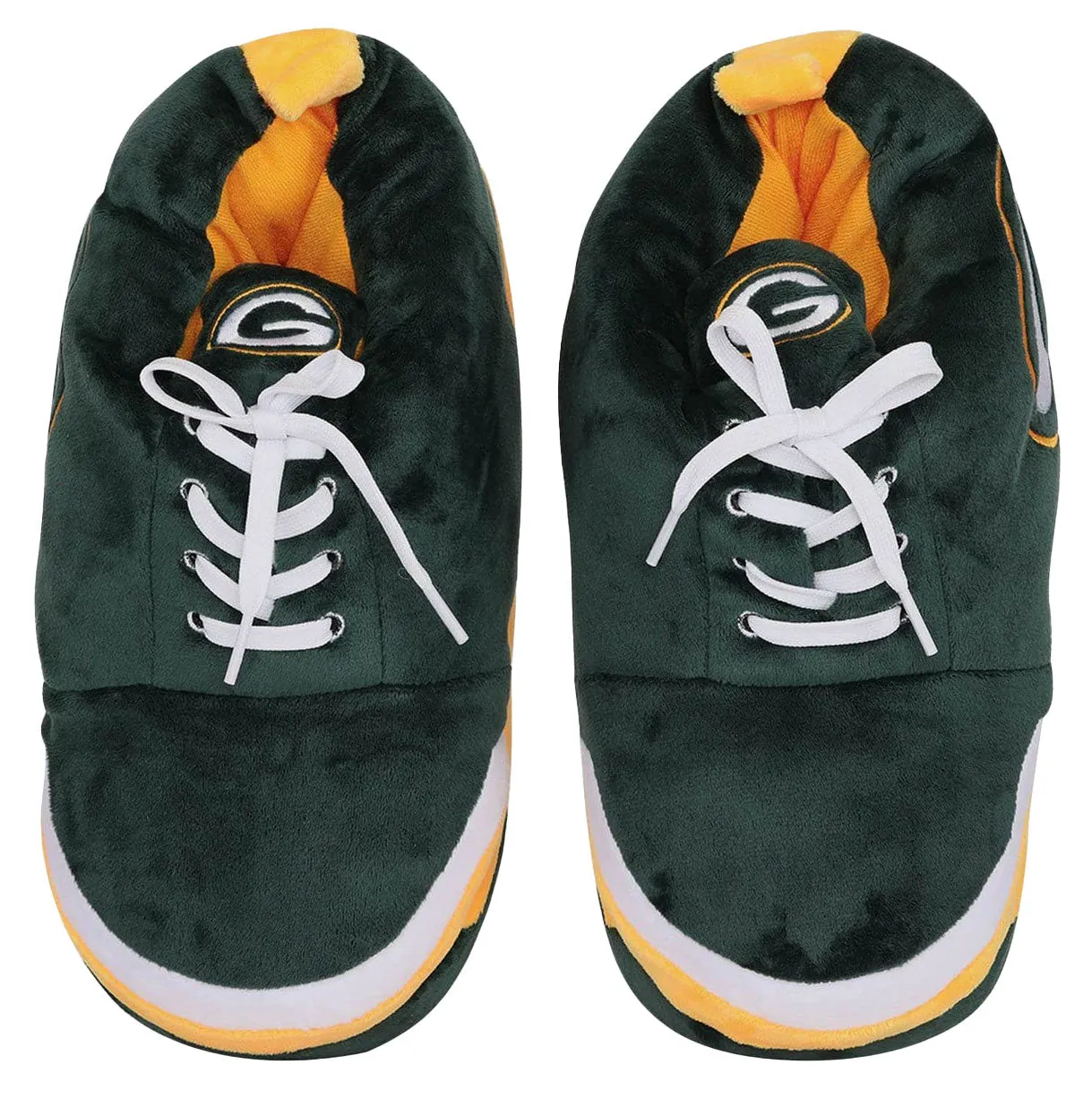 Green Bay Packers Youth Plush Sneaker Slipper