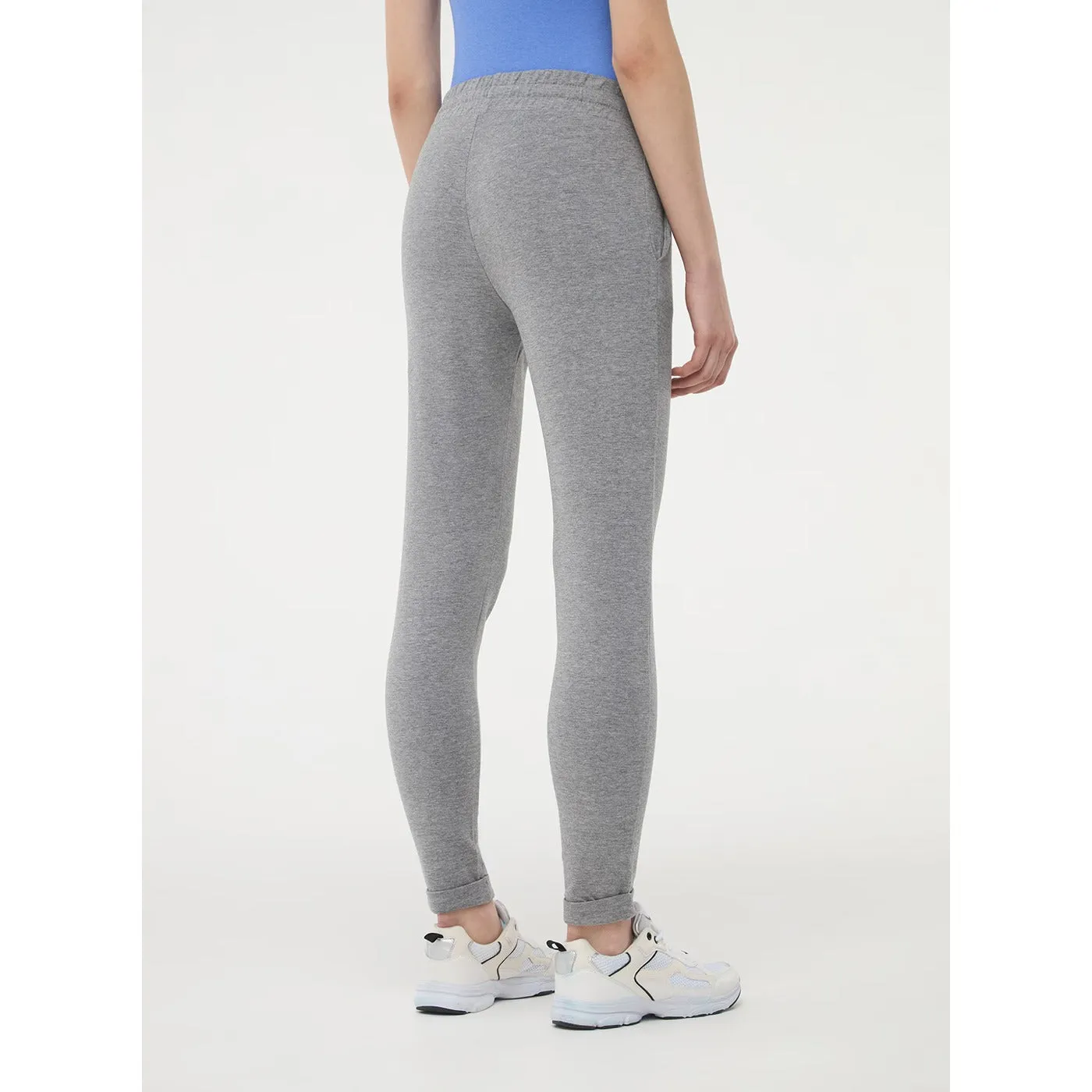 Grey Skinny-fit Lightweight Jogging Bottoms