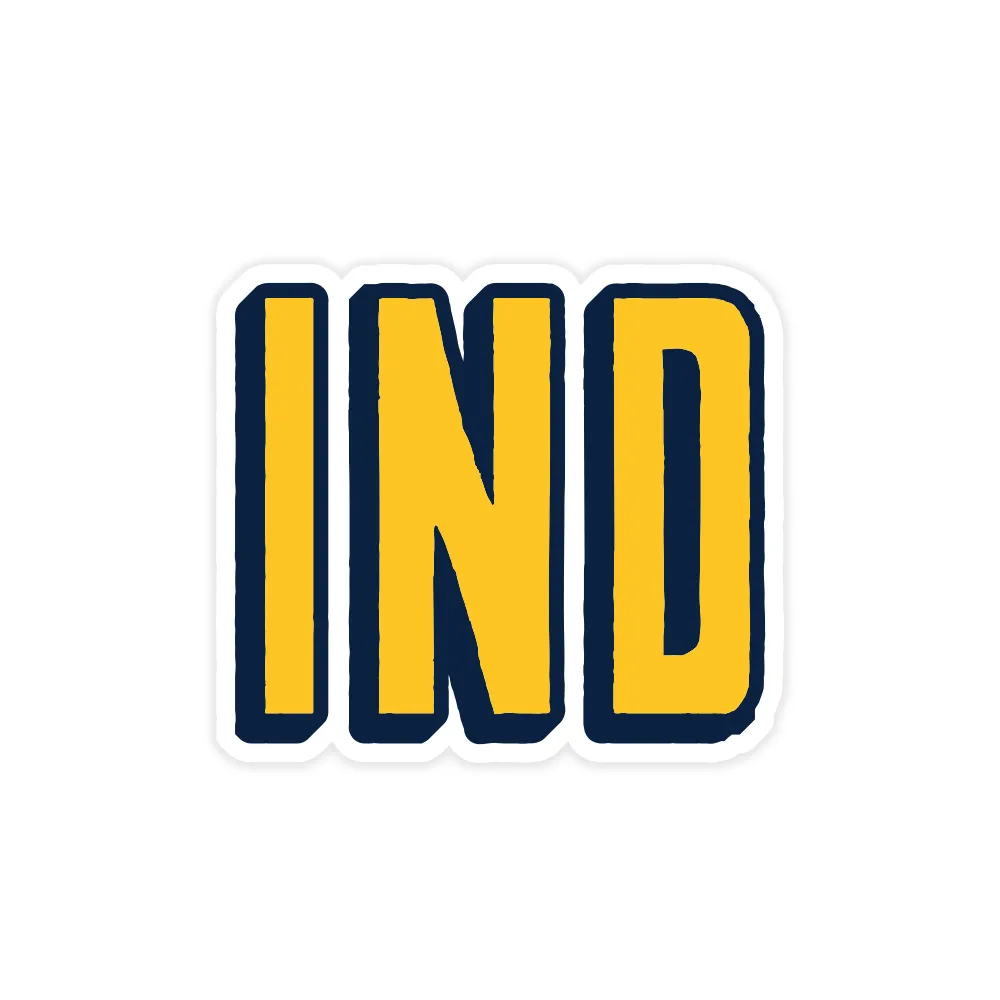 IND Blue & Gold Sticker