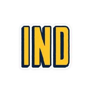 IND Blue & Gold Sticker