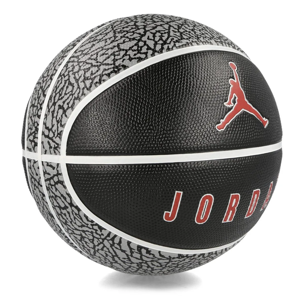 JORDAN PLAYGROUND 8P GREY/BLACK/VARSITY RED BASKETBALL