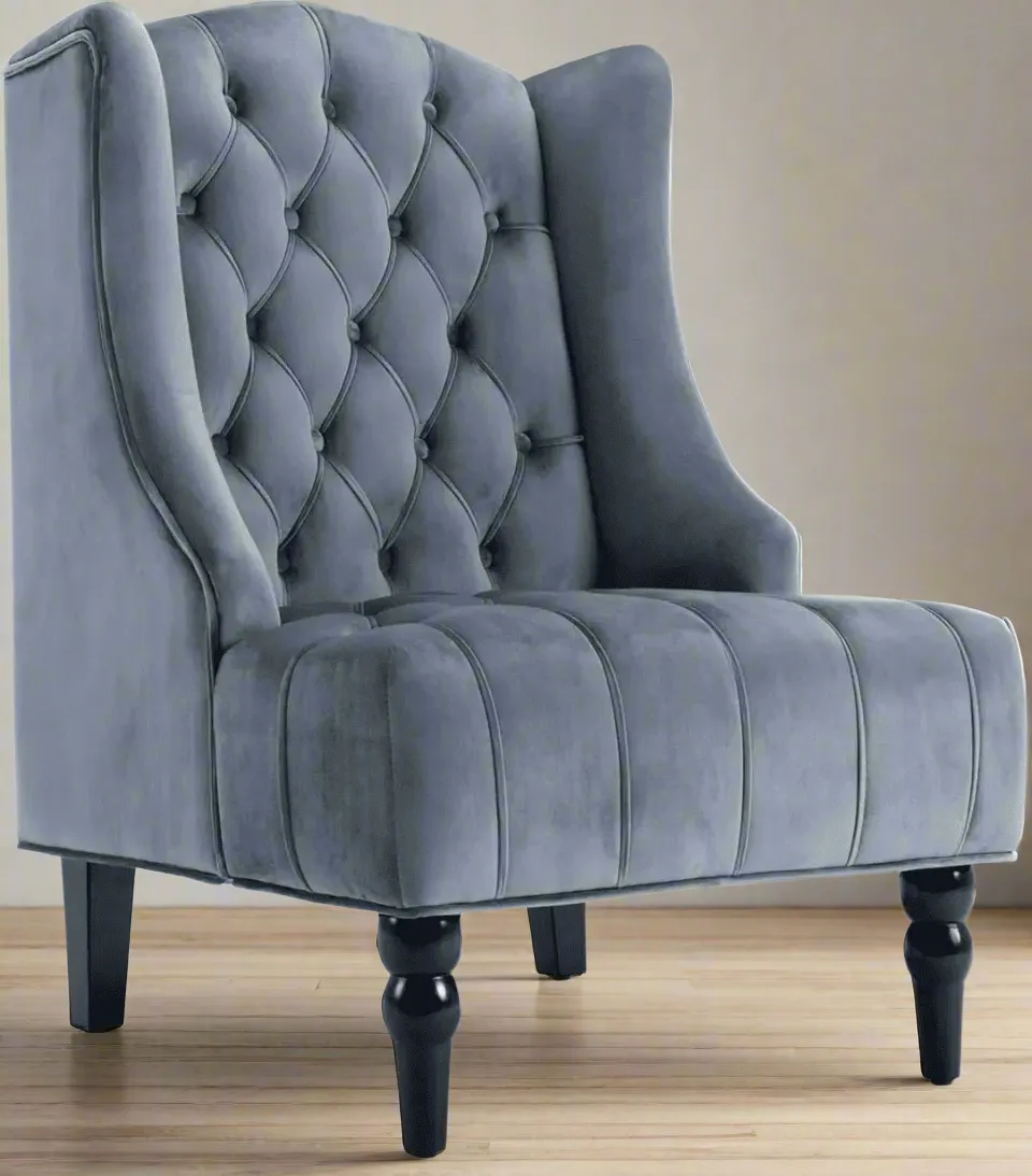 Kensington Tufted Velvet Accent Chair