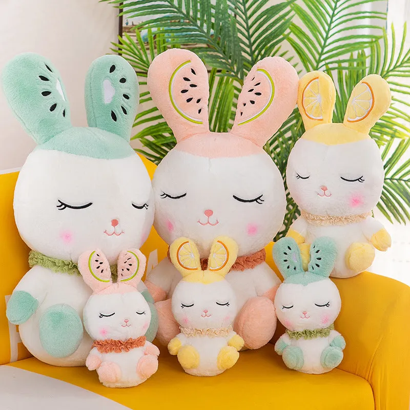 MelonBunny: Kawaii Bunny Plushie with Watermelon Head