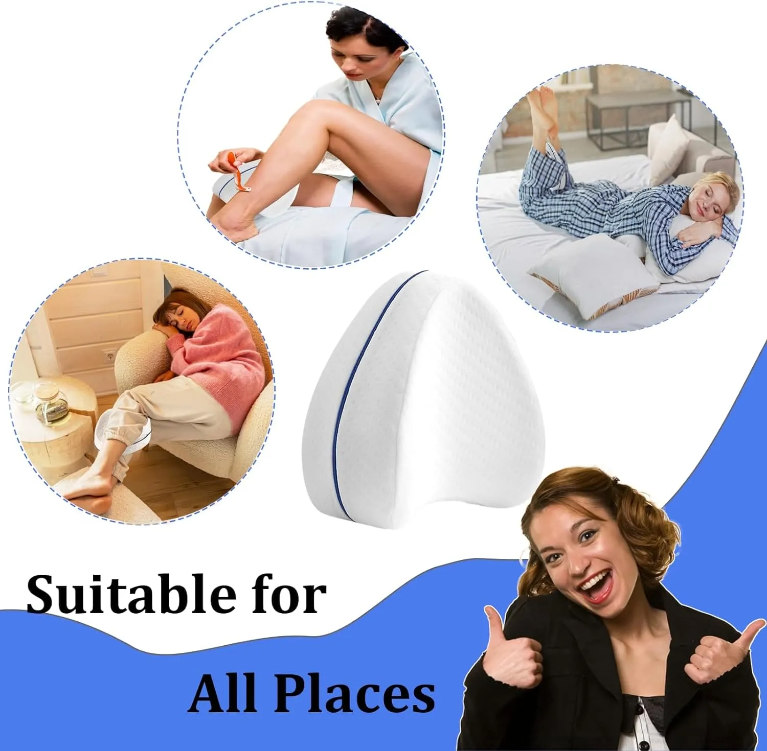 Memory Foam Leg & Knee Support Pillow