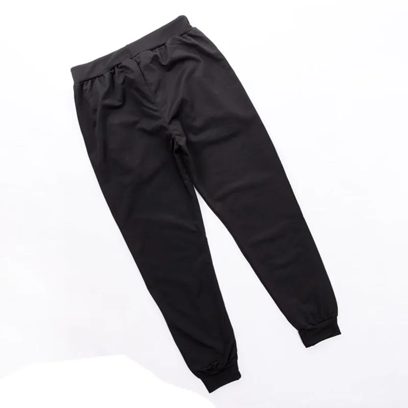 Mens Sweat Fitness Slim Fit Trousers with Pockets