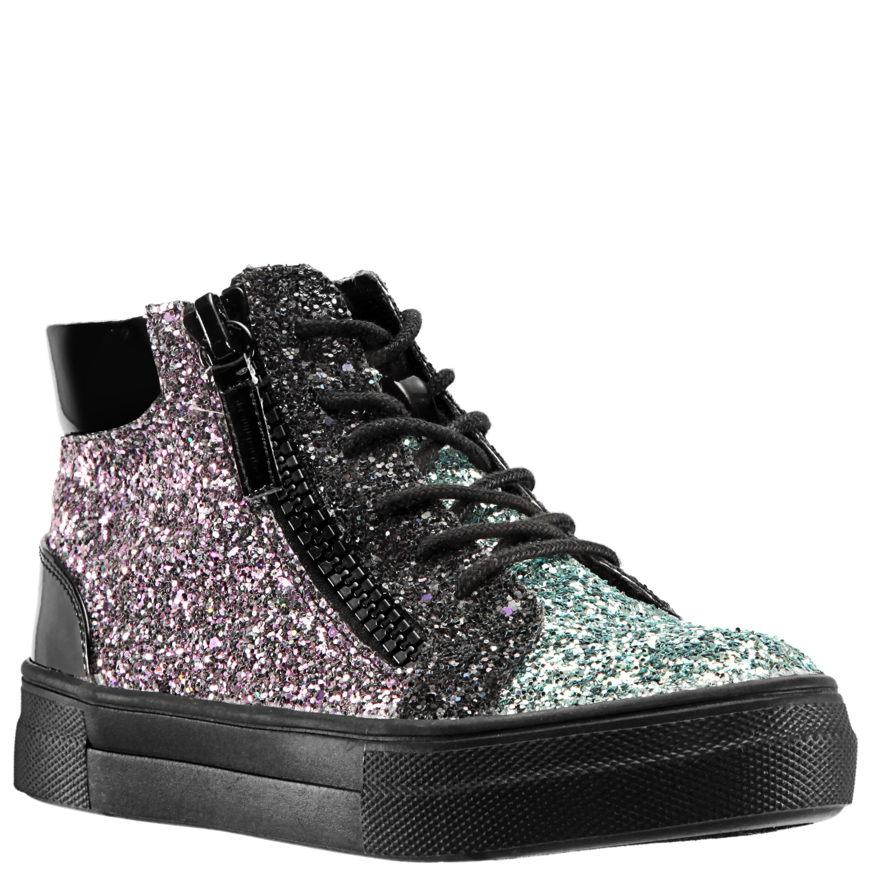 Multi Glitter High Top