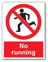 No running