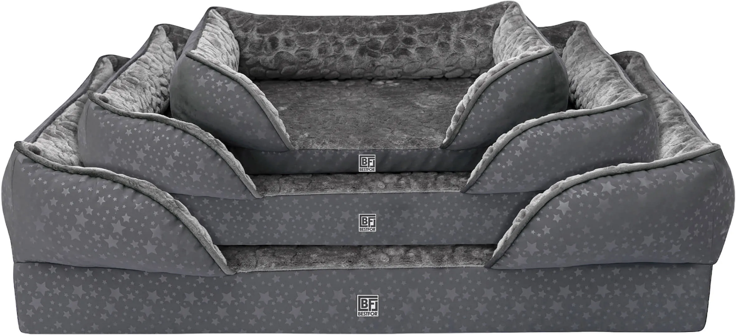 Orthopedic Dog Sofa Bed with Bamboo & Charcoal Infused Memory Foam