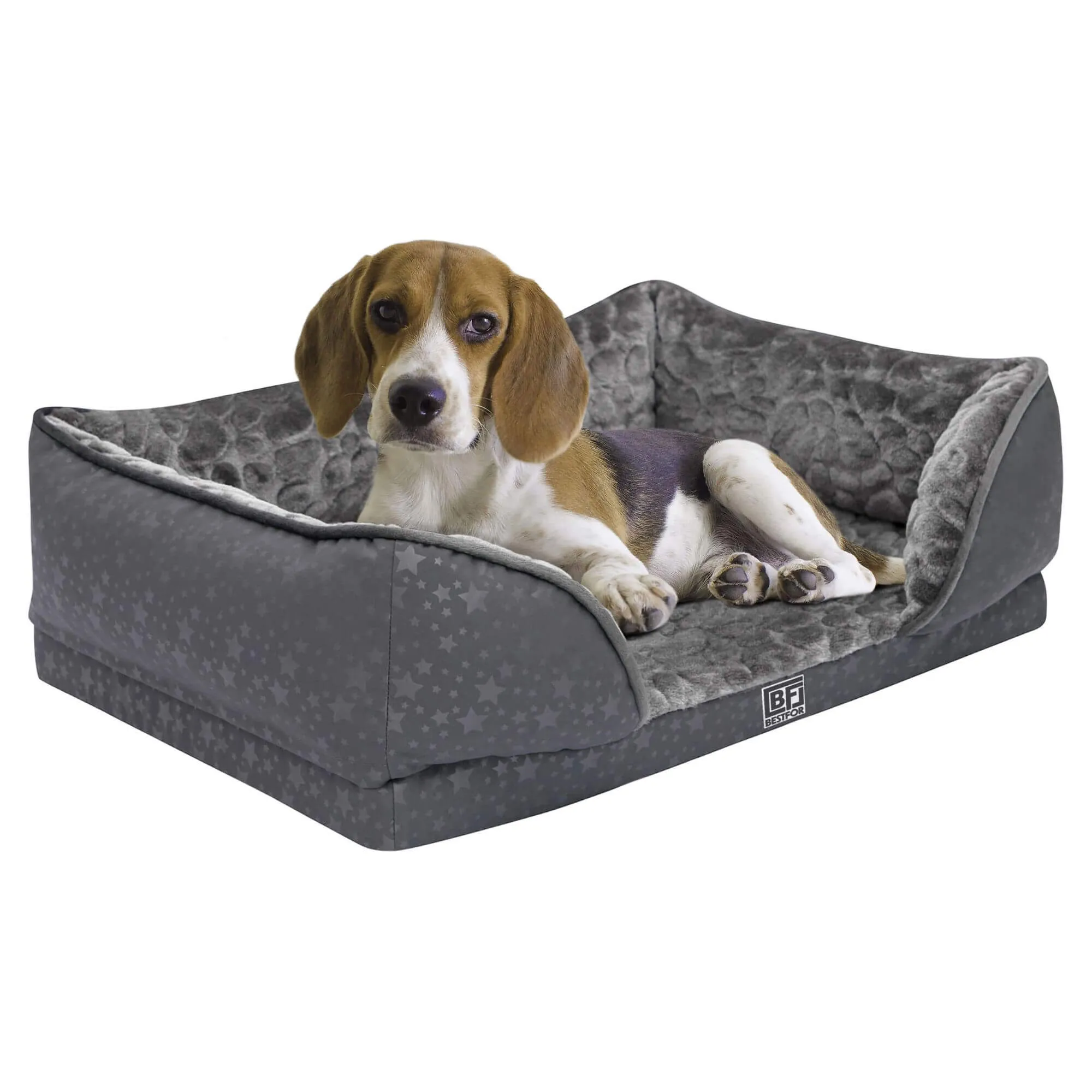 Orthopedic Dog Sofa Bed with Bamboo & Charcoal Infused Memory Foam