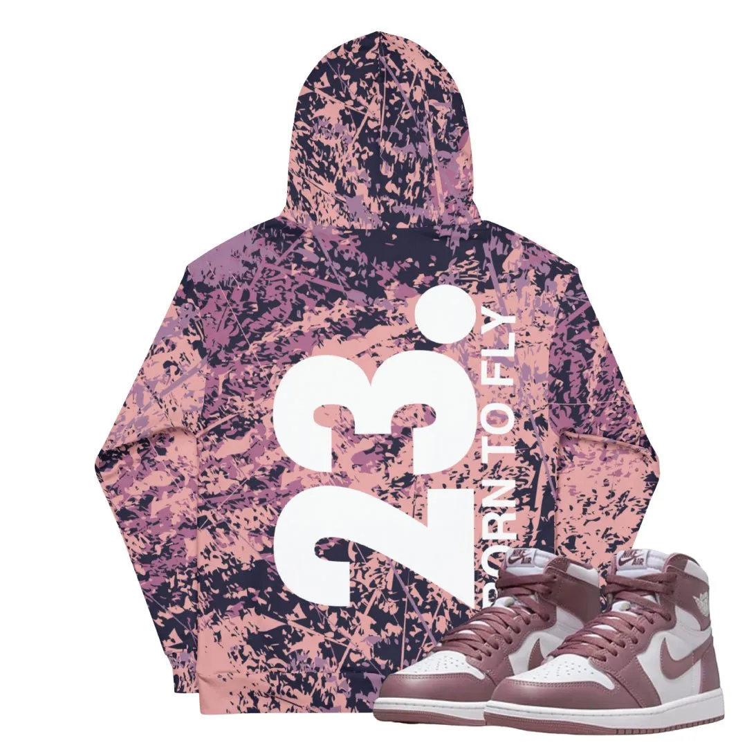 Retro 1 OG "Mauve" Splatter Hoodie