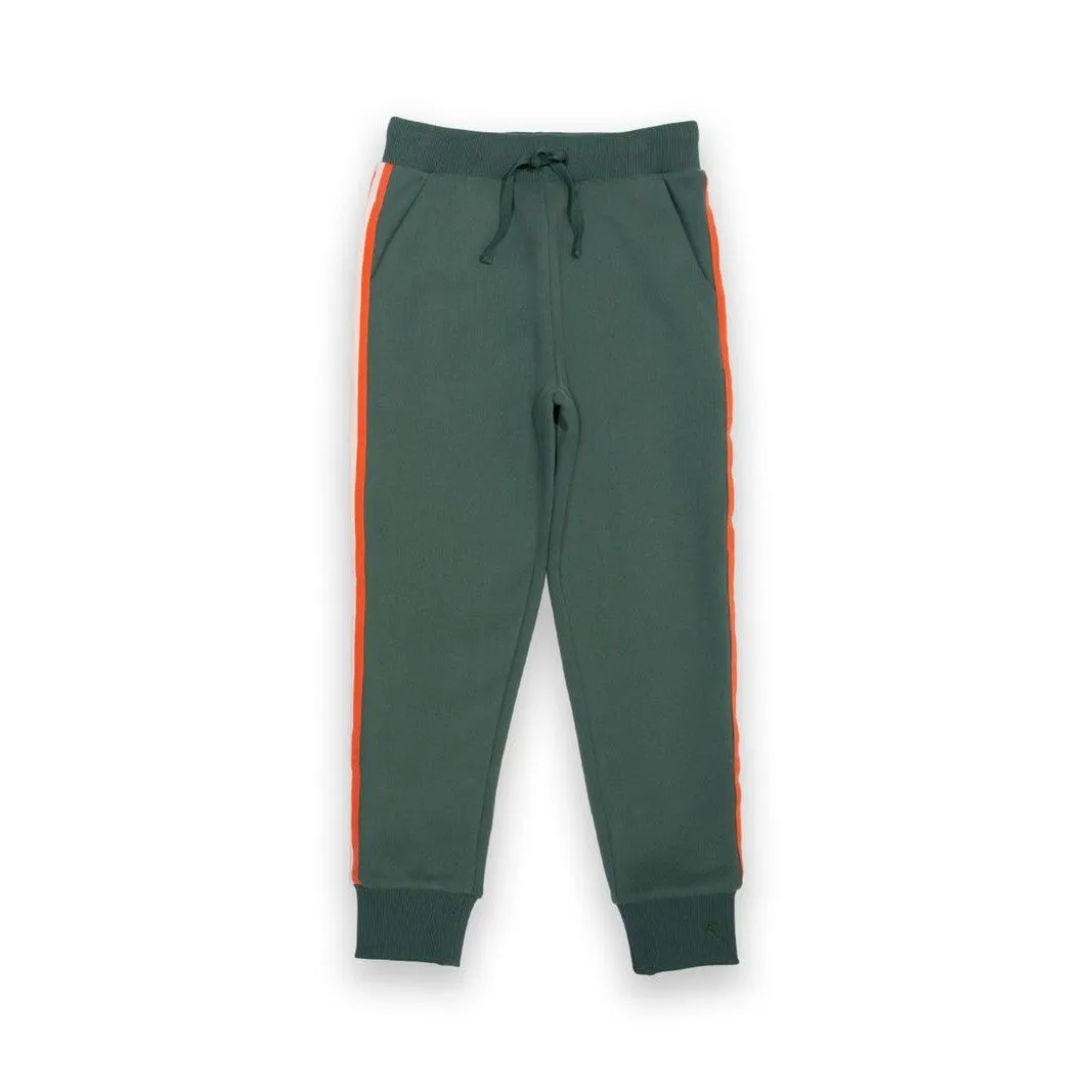 Side Stripe Joggers in Pine