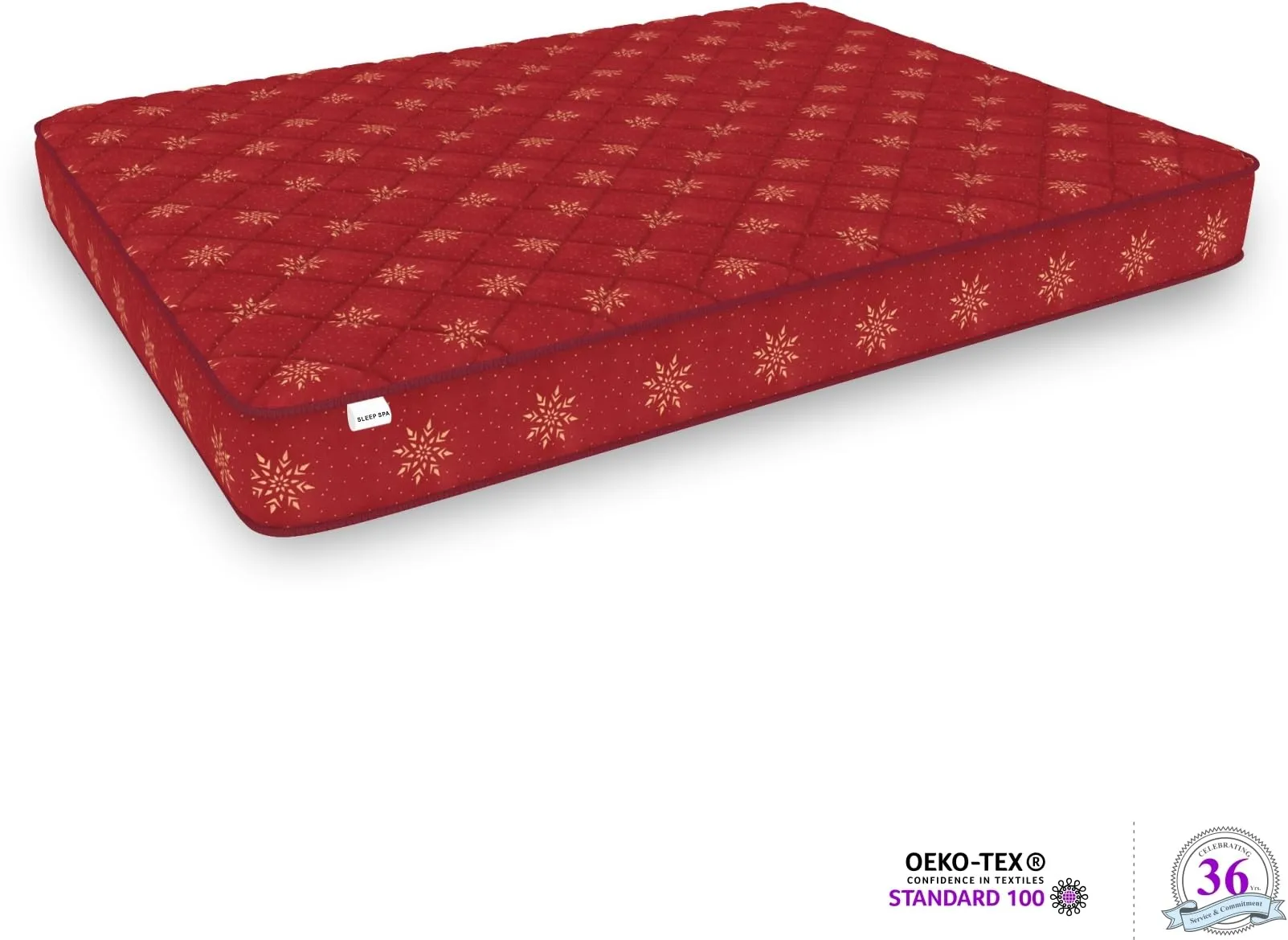 SLEEPSPA by COIRFIT Soft Bounce Herb Fresh Technology | Back Care | Direct from Factory 4 inch King Size High Density (HD) Foam Mattress with 1 Year Warranty (L X W : 78X72 inch), Maroon