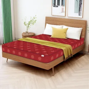 SLEEPSPA by COIRFIT Soft Bounce Herb Fresh Technology | Back Care | Direct from Factory 4 inch King Size High Density (HD) Foam Mattress with 1 Year Warranty (L X W : 78X72 inch), Maroon