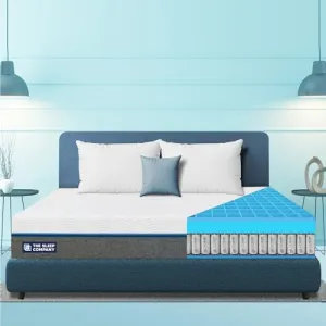 The Sleep Company SmartGRID Ortho Hybrid Mattress King Size |Pocketed Spring Coils for Adaptive Back Support | AIHA Certified | Medium Firm Mattress for Back Pain | 78x72x10 Inch | 10 Years Warranty