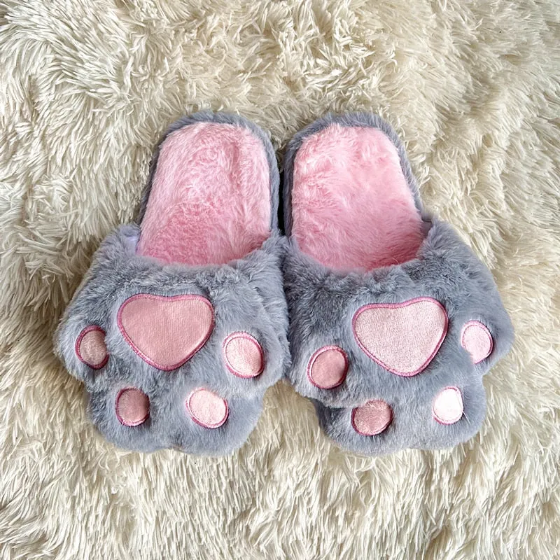 Womens Animal Fluffy Slippers