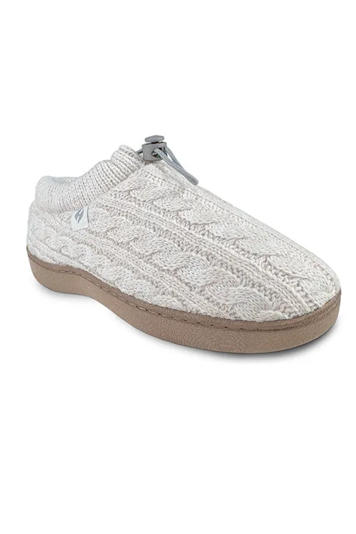 Women's Ava Cable Knit Drawstring Slippers